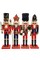 Christmas Nutcracker the Staffbearer. Wizardi Classic Wooden Festive Decoration F07M14-39-N01365A